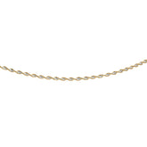 Silver Two-Tone Twisted Anklet